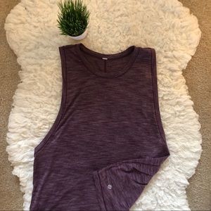 Lululemon Purple Heathered Muscle Top
